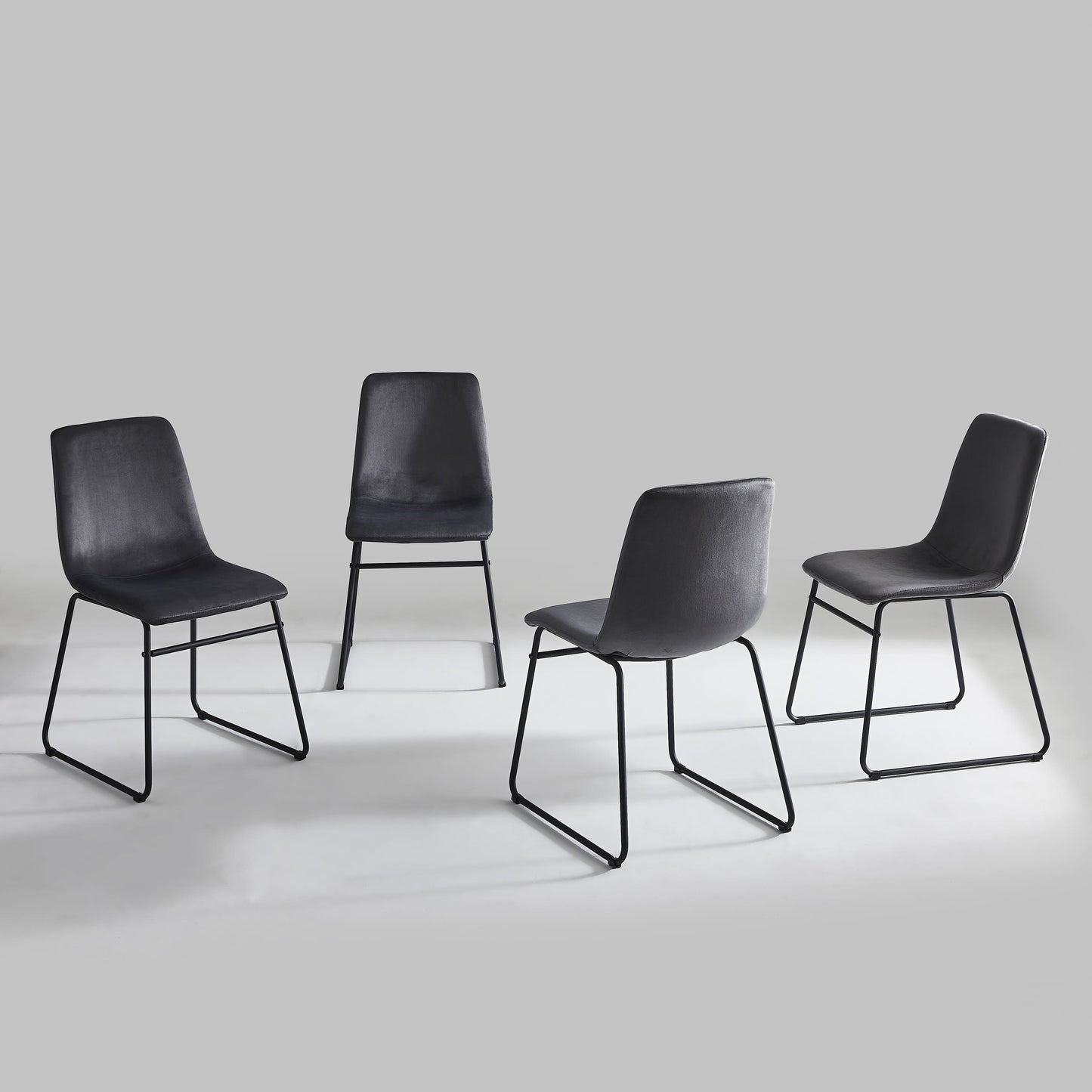 Lunair Velvet Dining Chairs (Set of 4)