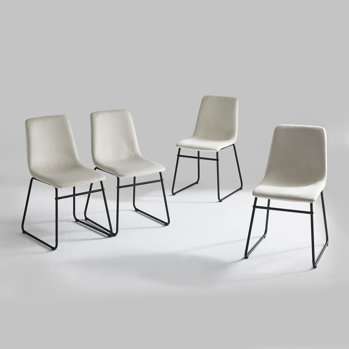 Lunair Velvet Dining Chairs (Set of 4)