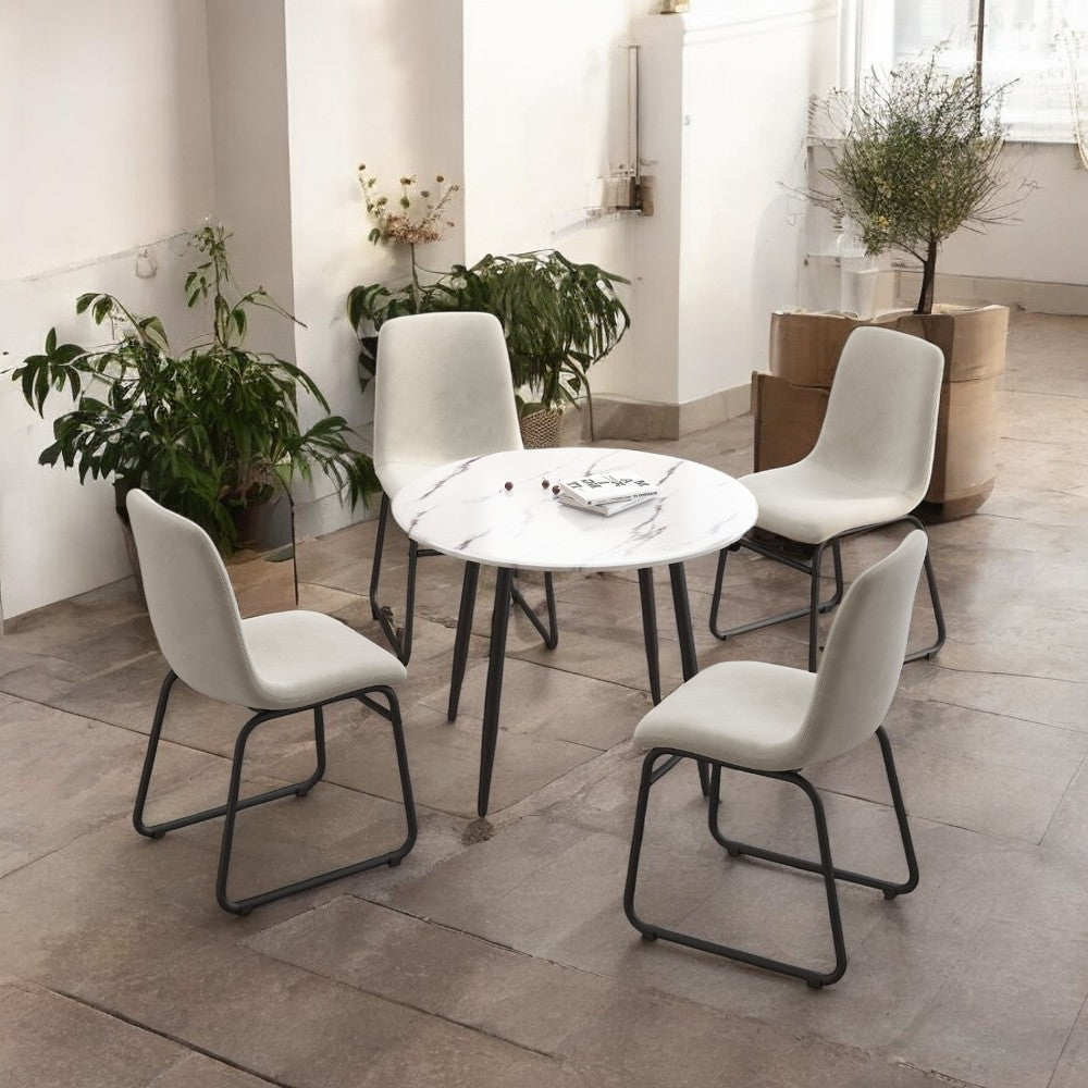 Aurella 5 - Round Dining Set