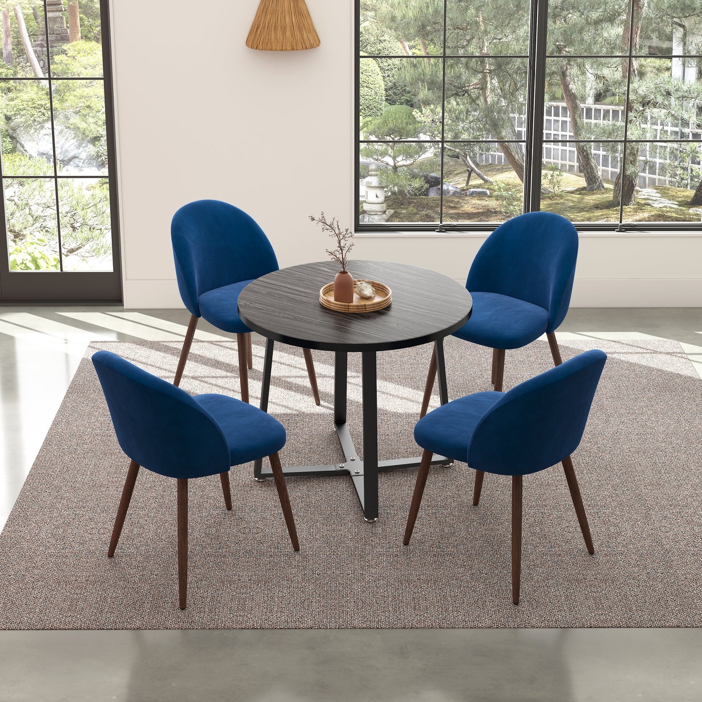 Jazabella 4 - Person Four Leg Dining Set