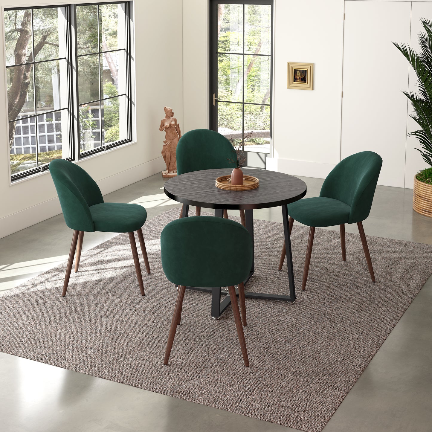 Jazabella 4 - Person Four Leg Dining Set