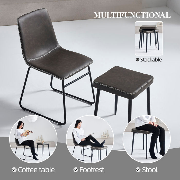 Raquelina Solid Back Side Chair (Set of 6)