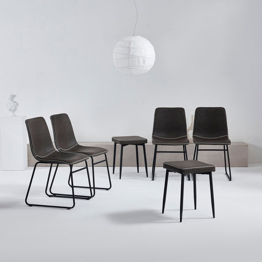 Raquelina Solid Back Side Chair (Set of 6)